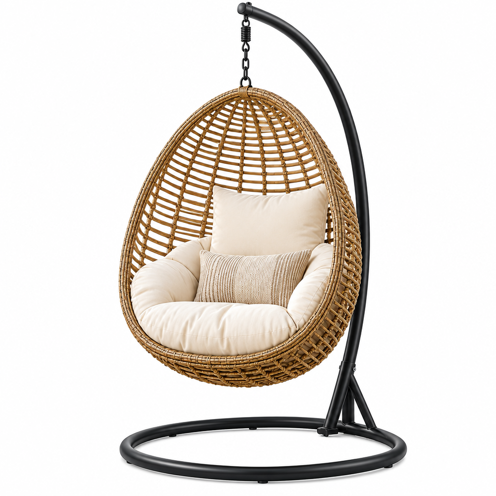 havenpeaka™ Outdoor Hanging Egg Chair with Comfortable Cushion