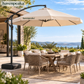 havenpeaka™ Large Outdoor Patio Umbrella with Adjustable Canopy