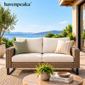 havenpeaka™ Premium Outdoor Loveseat Sofa with Weather Resistant Cushions