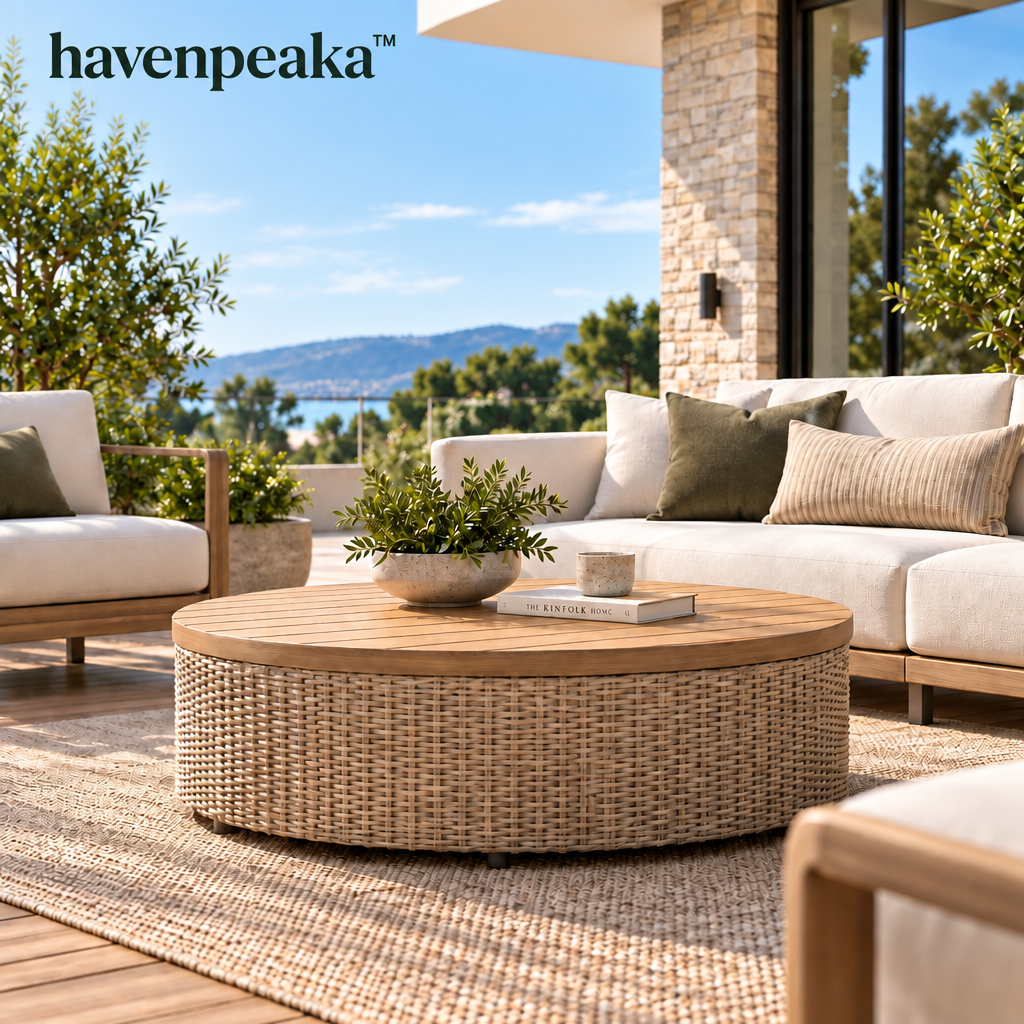 havenpeaka™ Modern Outdoor Coffee Table for Patio & Balcony Spaces