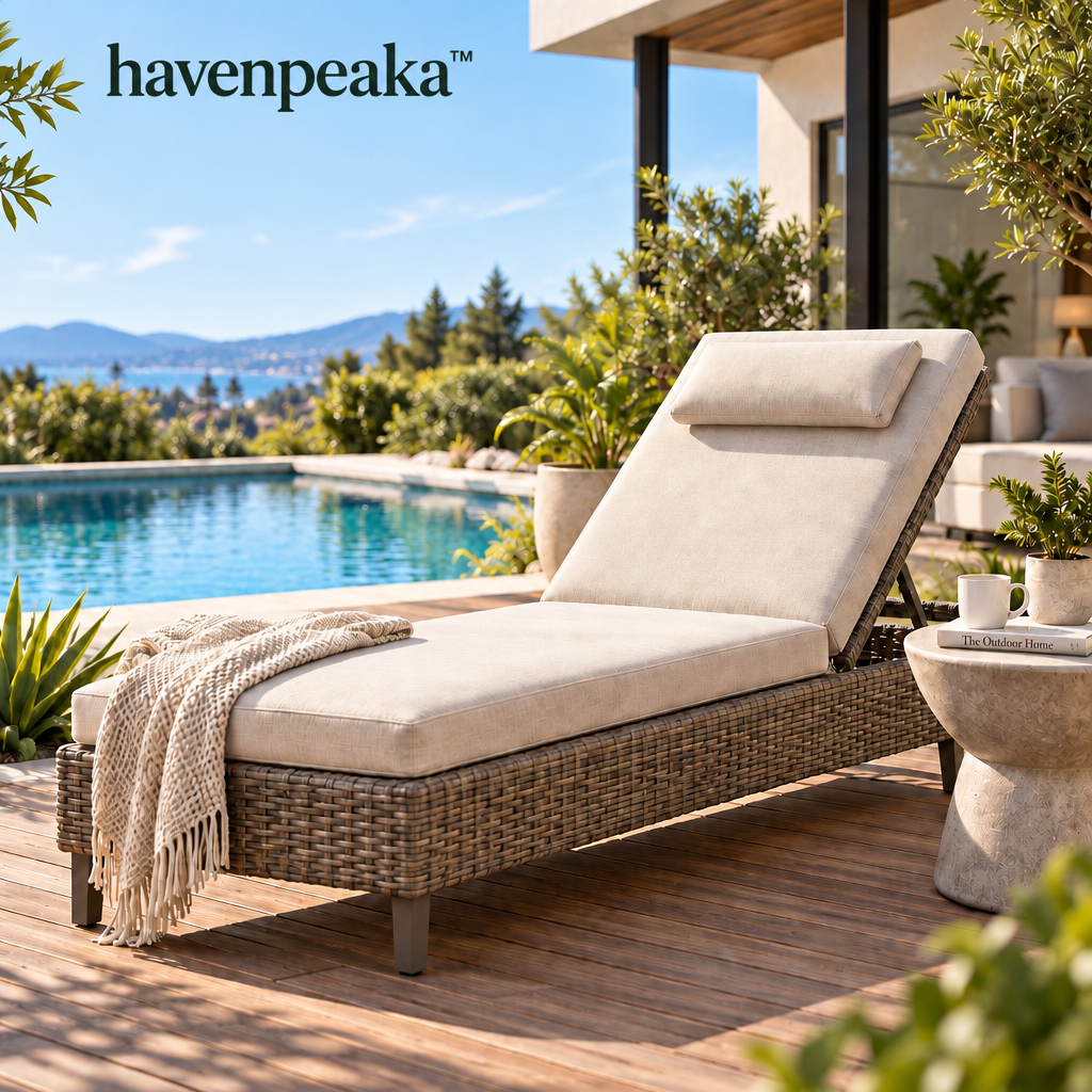 havenpeaka™ Adjustable Outdoor Reclining Lounge Chair for Patio Relaxation