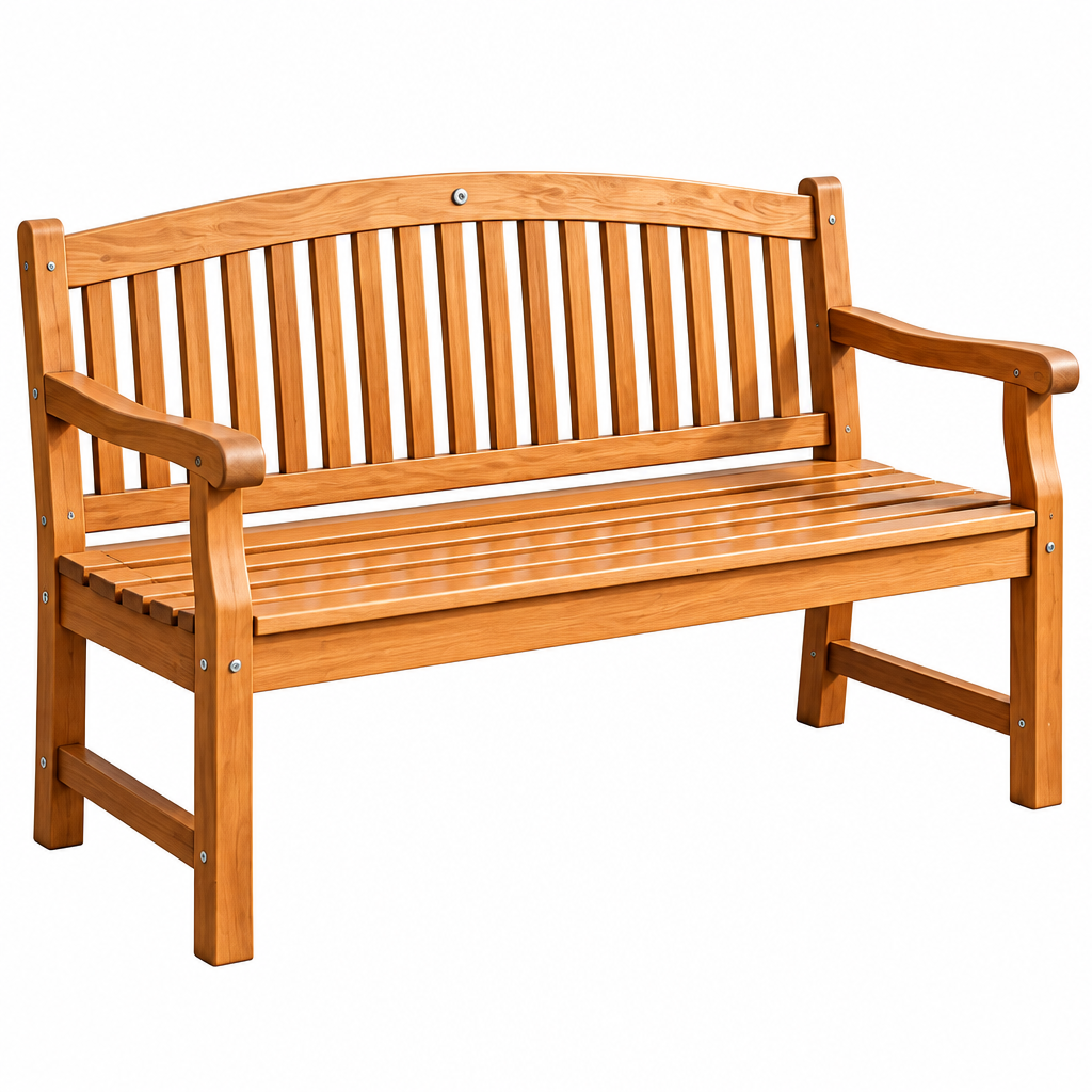 havenpeaka™ Wooden Outdoor Garden Bench for Patio & Backyard Seating