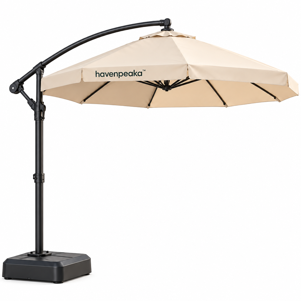 havenpeaka™ Large Outdoor Patio Umbrella with Adjustable Canopy
